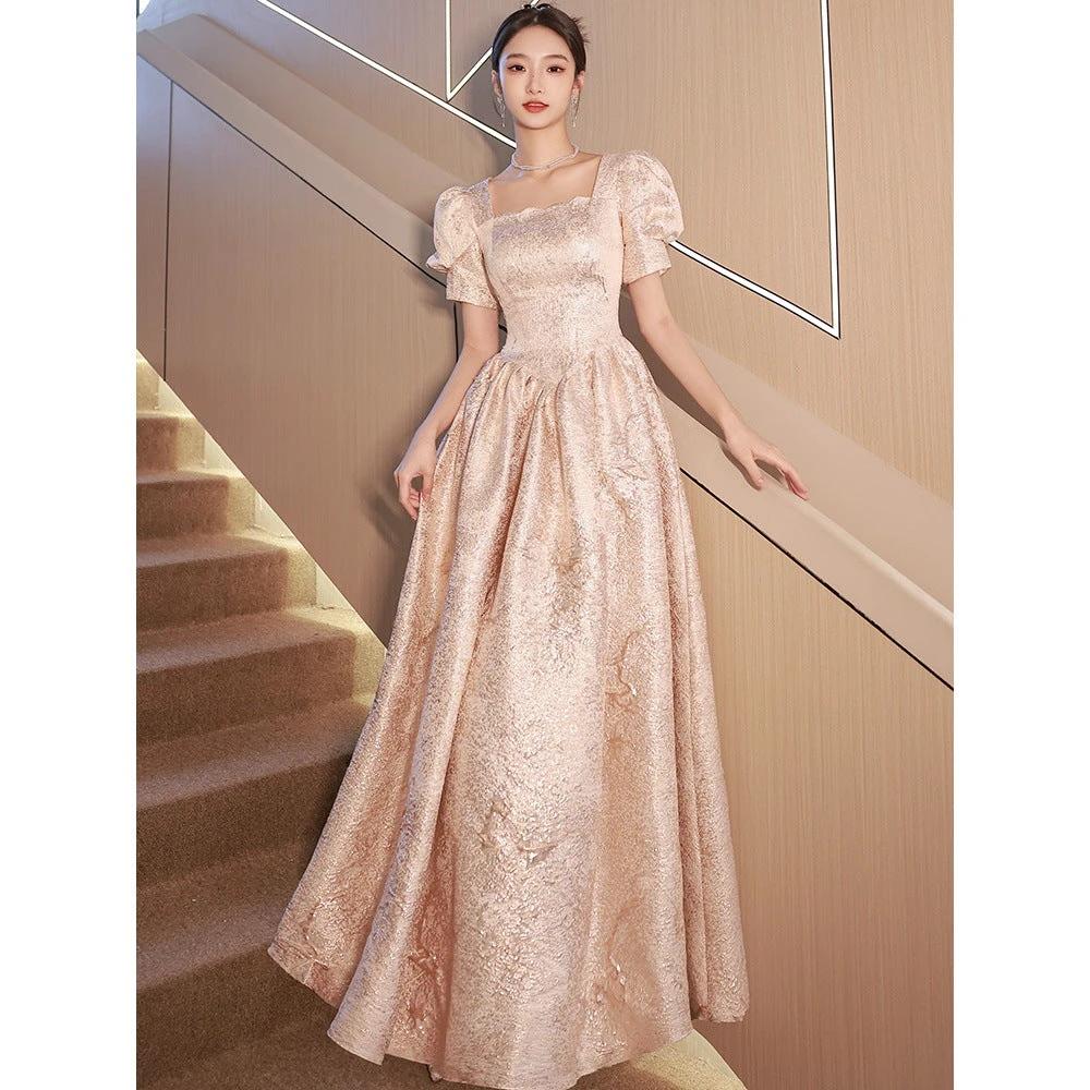 Women Evening Dresses Women Champagne - MANDOTOS INTERNATIONAL0