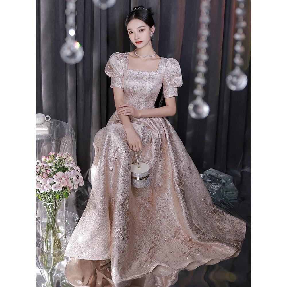 Women Evening Dresses Women Champagne - MANDOTOS INTERNATIONAL0