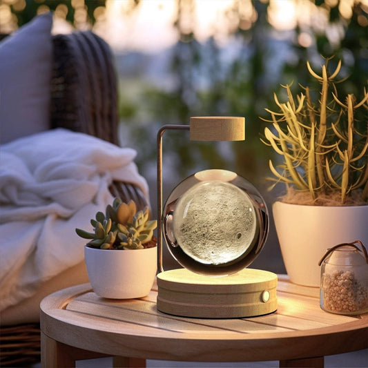 Crystal Ball Cosmic Dinosaur Indoor Night Light USB Power Warm Bedside Light Birthday Gift Night Lamp MANDOTOS
