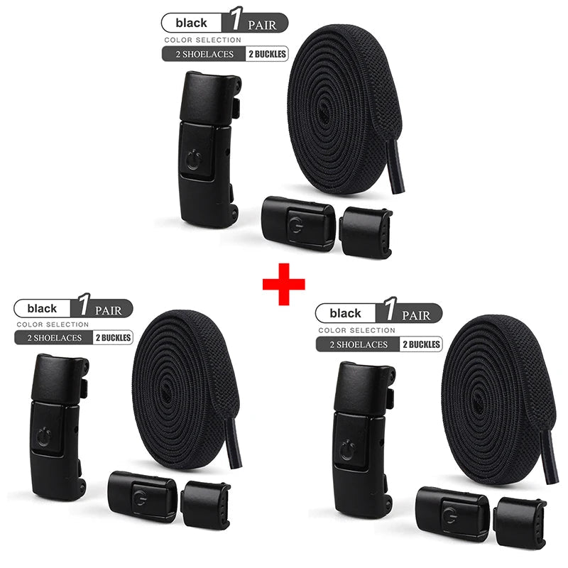 Elastic No-Tie Shoelaces with Press Lock for Sneakers - Kids & Adults - MANDOTOS INTERNATIONAL