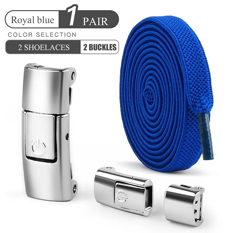 Elastic No-Tie Shoelaces with Press Lock for Sneakers - Kids & Adults - MANDOTOS INTERNATIONAL