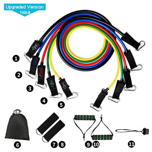 Pull Rope Elastic Rope Strength Training Set MANDOTOS