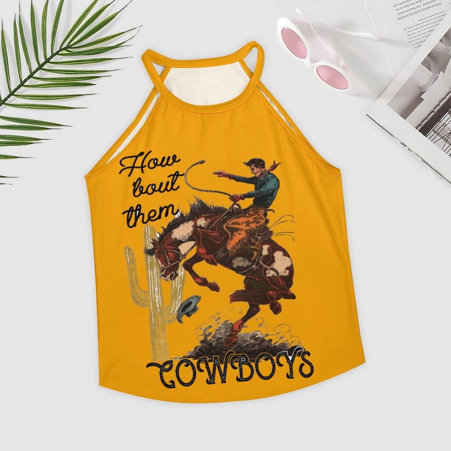 How Bout Them Cowboys Vintage Western Tank Top