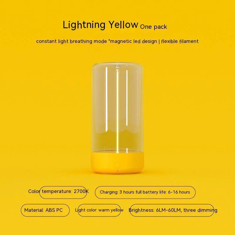 New LED Camping Light Type - c Rechargeable Portable Night Light With High Transparency And Anti Drop Creative Atmosphere Light - MANDOTOS INTERNATIONAL0
