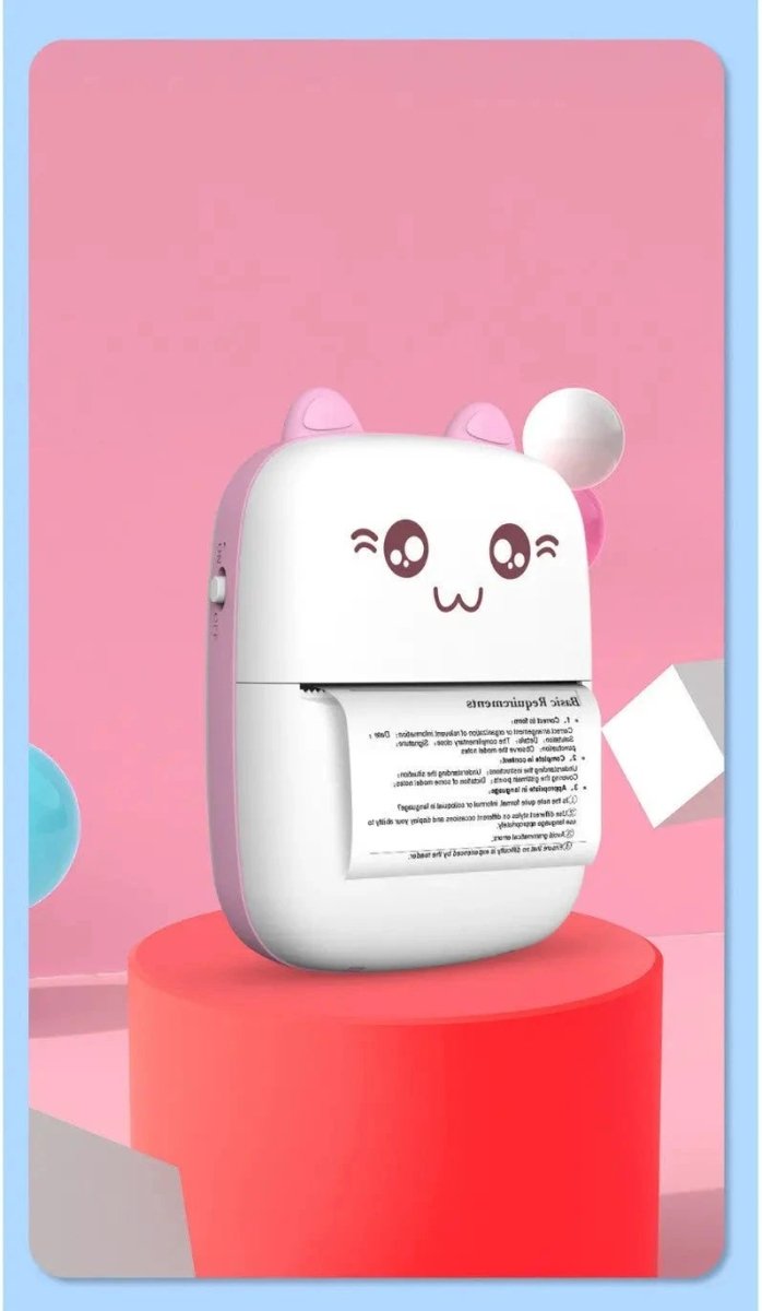 Mini Printer Portable Mini Bluetooth WiFi New Wrong Printer Mobile Phone Photo Title Note Hot Print Pocket Student Error Label Printer - MANDOTOS