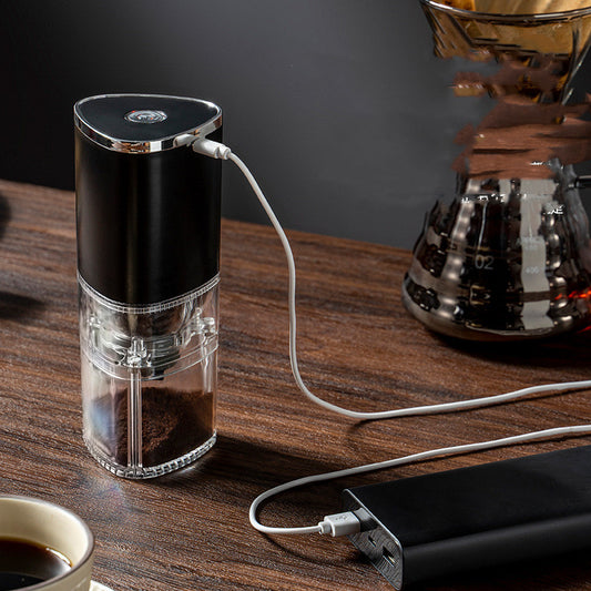 Electric Coffee Grinder Coffee Bean Grinder Cafe Automatic Portable USB Rechargeable Food Crusher For Drip Coffee Kitchen Gadgets - MANDOTOS