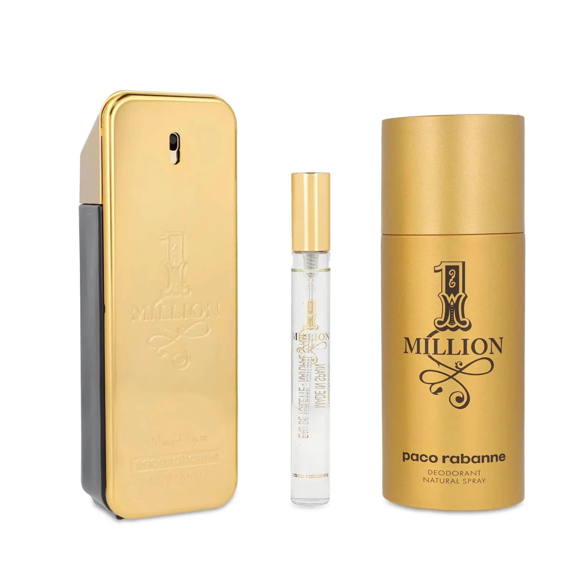 Paco Rabanne Million Man 3 - Set (EDT, Deo & Travel Spray) - MANDOTOS INTERNATIONAL