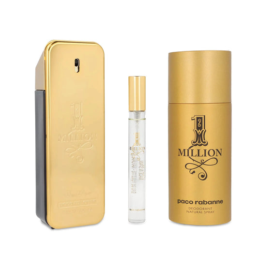 Paco Rabanne Million Man 3-Set (EDT, Deo & Travel Spray)