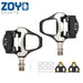 ZOYOSPORTS Road Bike Pedals Lightweight Clipless Bicycle Pedals with Cleats Set Compatible with SPD-SL System