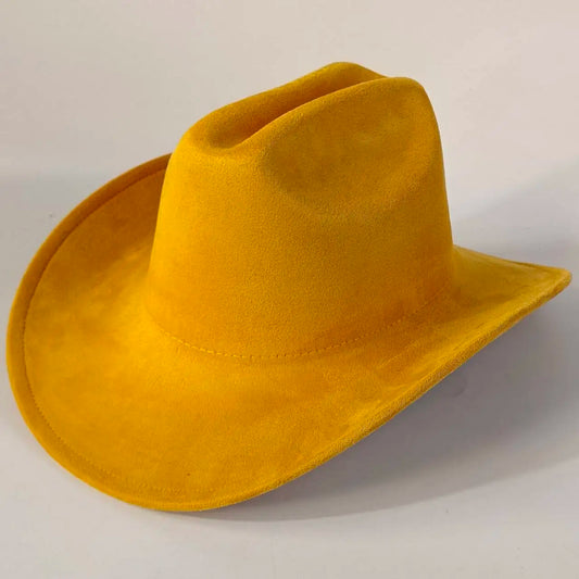 western Premium suede cowboy hat stylish men's and women's fedora Suede Panama hat perfect for outdoor festive activitieswestern