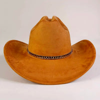 western Premium suede cowboy hat stylish men's and women's fedora Suede Panama hat perfect for outdoor festive activitieswestern