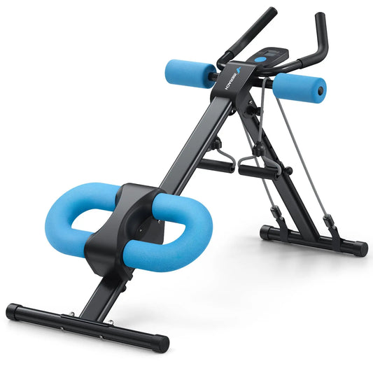 MERACH Ab Machine Adjustable Trainer Workout Foldable Knee Protection Abdominal Exercise Machine Core Ab Exercise System Trainer - MANDOTOS