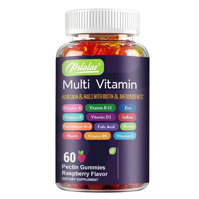 Multivitamin Gummies - with Vitamins and Minerals - Enhances Energy Levels, Immune Support, Antioxidant - 60 Gummies MANDOTOS