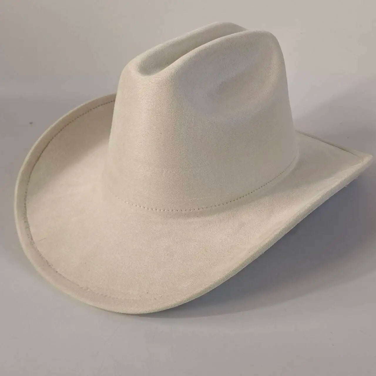 western Premium suede cowboy hat stylish men's and women's fedora Suede Panama hat perfect for outdoor festive activitieswestern