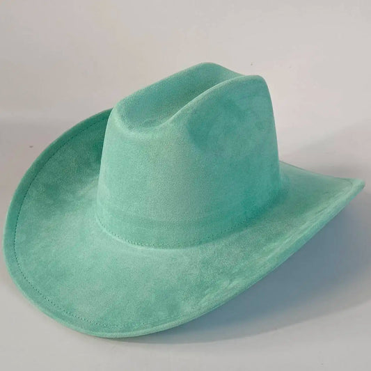 western Premium suede cowboy hat stylish men's and women's fedora Suede Panama hat perfect for outdoor festive activitieswestern