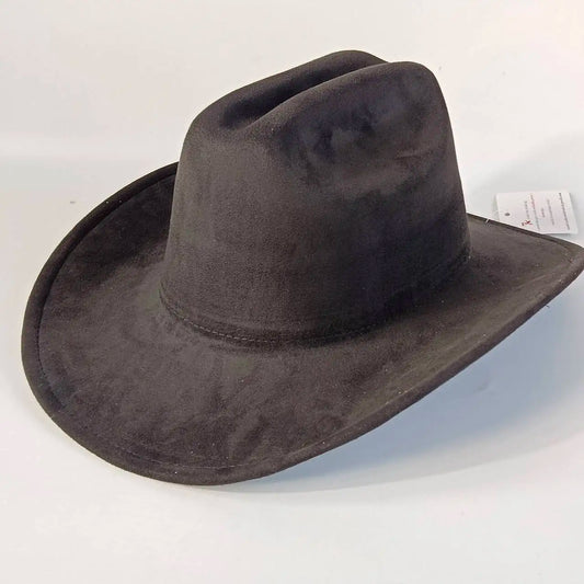 western Premium suede cowboy hat stylish men's and women's fedora Suede Panama hat perfect for outdoor festive activitieswestern