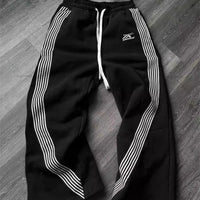 Y2k Embroidered Black Gray Casual Pants Camo Functional Tactical Functional Men's Women's Premium Jogging Drawstring Sweatpants