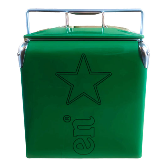 13L Iron Square Classic Cooler for Camping Beach Party Travel BBQ RV Wedding Outdoor Use - MANDOTOS INTERNATIONAL