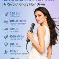 BLDC Motor Ionic Hair Dryer Portable Low Noise for Travel Home Use FCC Certified Wholesale OEM