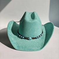 New Big Brim Cowgirl Cowboy Vegan Suede Hat Felt Fedora Hat for Women Men Classic and Fashionable All-match Hat sombrero vaquero
