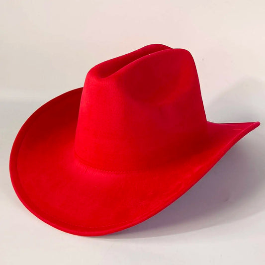 western Premium suede cowboy hat stylish men's and women's fedora Suede Panama hat perfect for outdoor festive activitieswestern