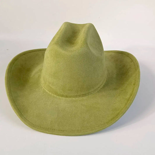 western Premium suede cowboy hat stylish men's and women's fedora Suede Panama hat perfect for outdoor festive activitieswestern