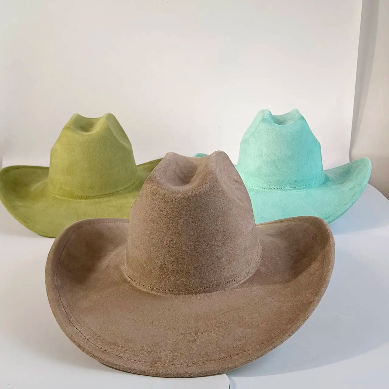 western Premium suede cowboy hat stylish men's and women's fedora Suede Panama hat perfect for outdoor festive activitieswestern