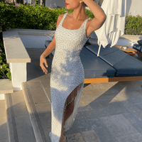 Angelina Embellished Pearl Beaded Dress