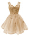 Butterfly Sparkle Off - Shoulder Homecoming Dress - MANDOTOS INTERNATIONAL