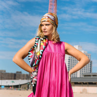 Romane Maxi Dress: Luxury Silk in Hot Pink, Effortless Elegance for Any Occasion - Apparel & Accessories