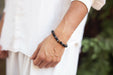 Triple Protection Bracelet WIth Tigers Eye, Hematite, and Obsidian(7.5 inches)