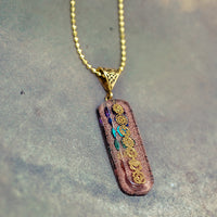 7 chakra Orgone Copper Pendant with Chain (Ships from USA!)