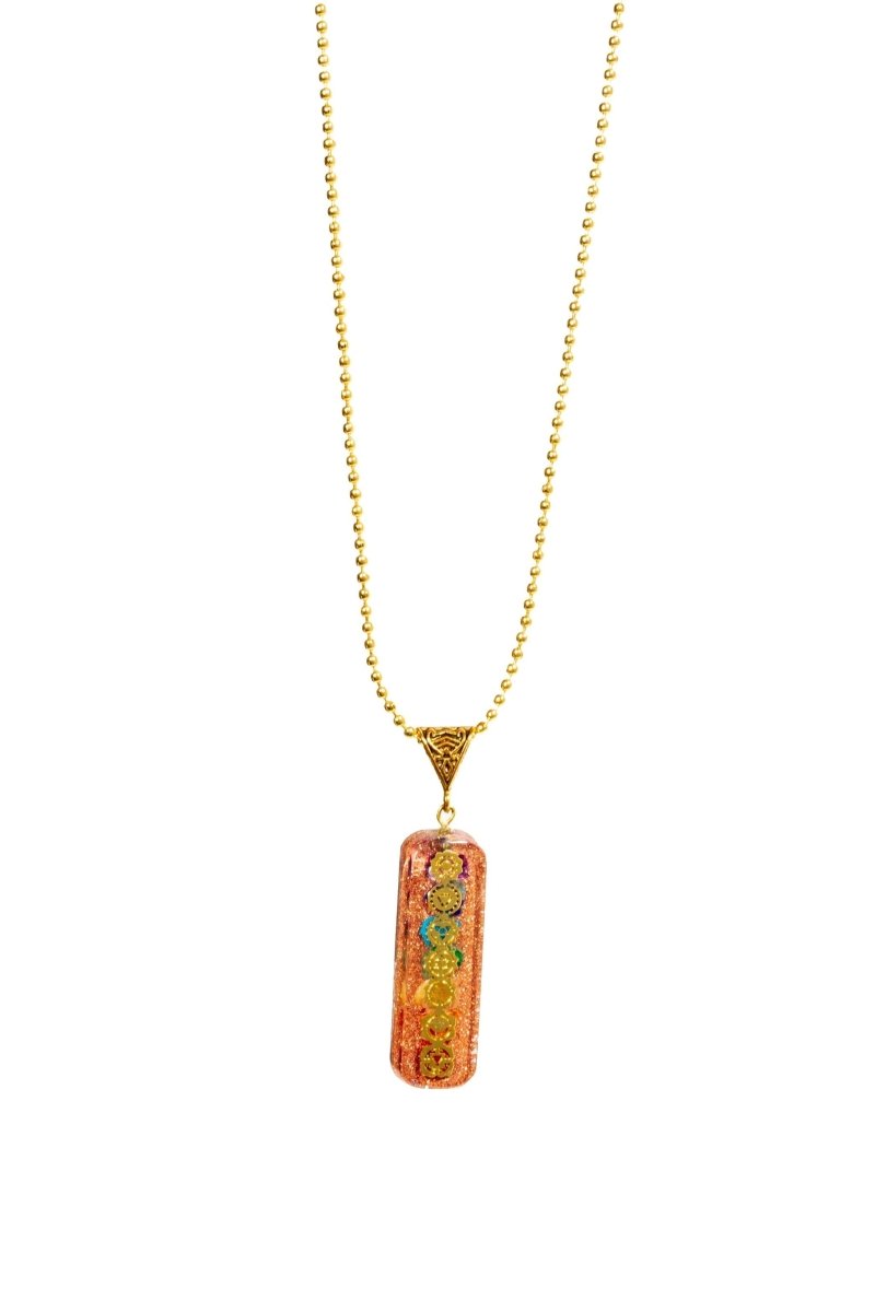 7 chakra Orgone Copper Pendant with Chain (Ships from USA!) Ancient Energy