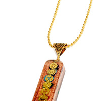 7 chakra Orgone Copper Pendant with Chain (Ships from USA!)