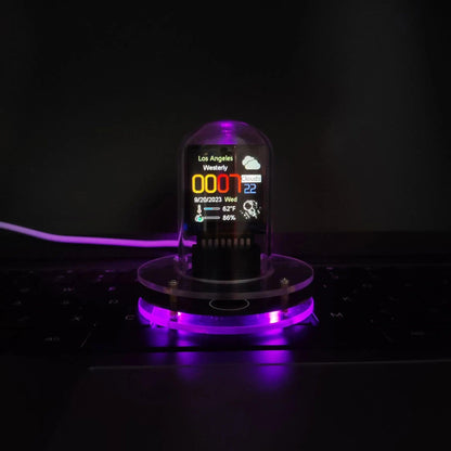 MeteorGlow RGB Desk Clock - MANDOTOS