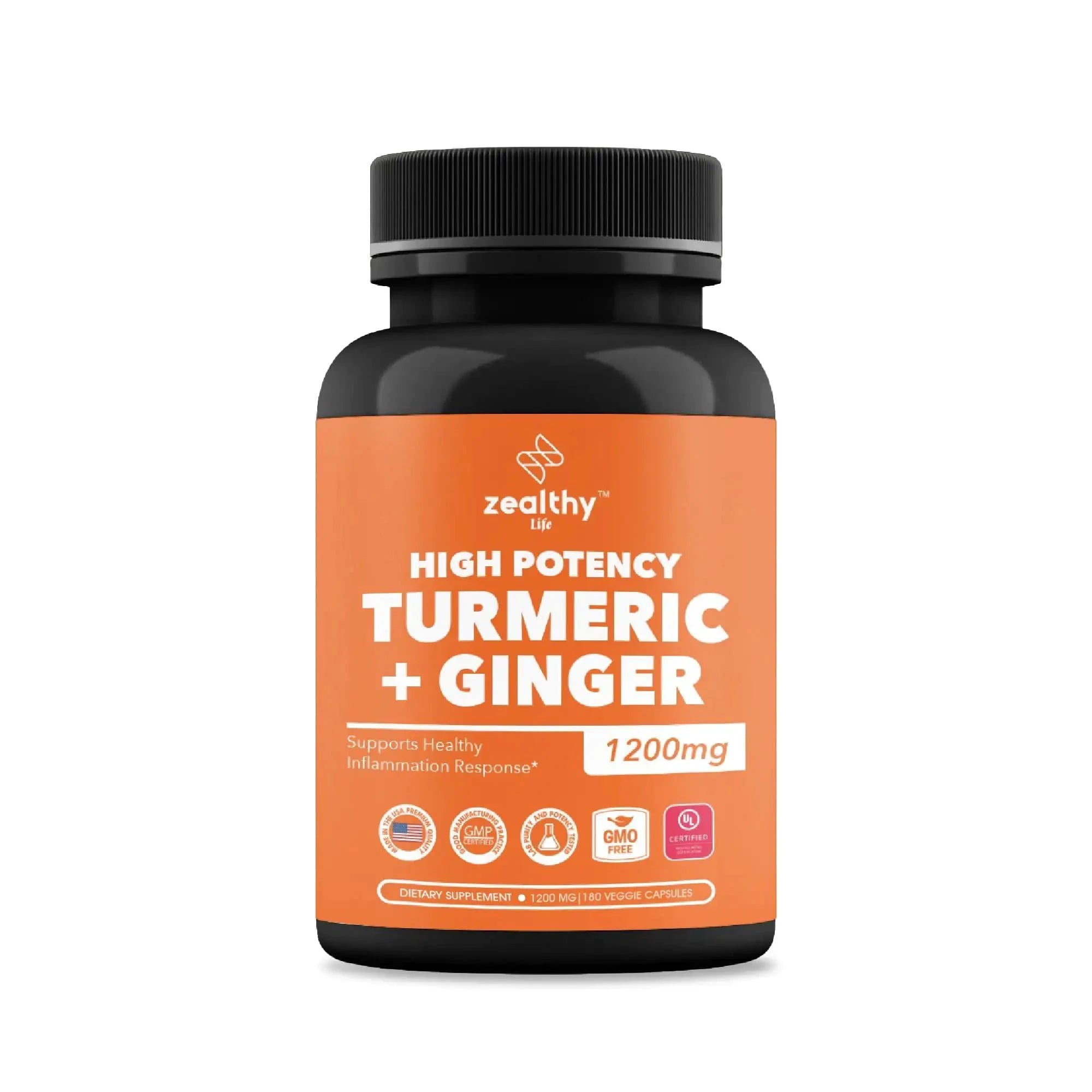 Turmeric & Ginger 1200mg Advanced Joint Support - 180 Caps
