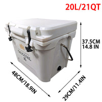 20L Classic Rotomolded Portable Cooler Box for Travel, Camping, Fishing, Sports & Home - MANDOTOS INTERNATIONAL