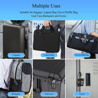 DUALVROWN Black Luggage Lock - Stylish Security for Travelers and Outdoor Enthusiasts - MANDOTOS INTERNATIONAL