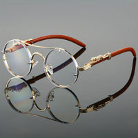 Men'S Black Metal Framed Fashion Glasses Sunglasses TAC Lenses for Day & Night Driving, Stylish Daily Leisure Wear