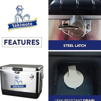 Stainless Steel Cooler Box - Portable Travel Party Camping Ice Bucket - MANDOTOS INTERNATIONAL