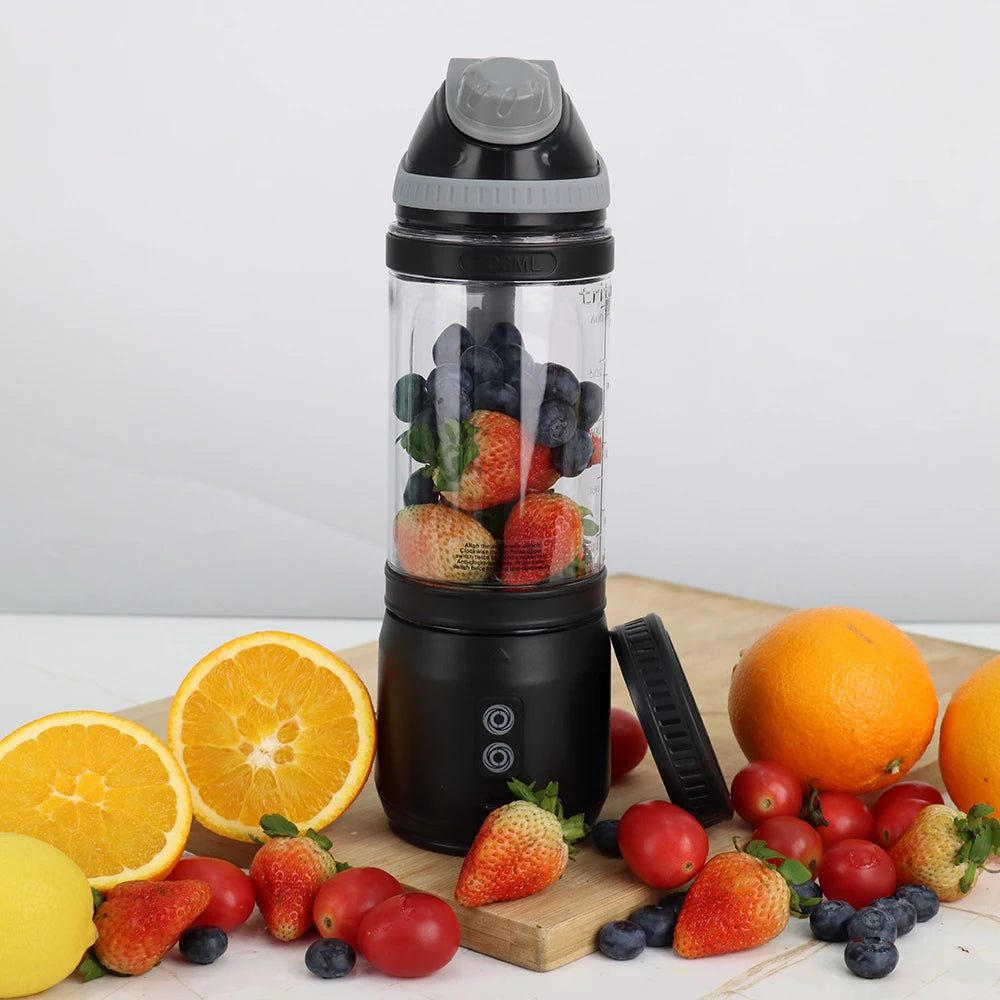 Ice Crushing Portable Blender Rechargeable Portable Smoothie Blender Cordless Personal Travel Blender