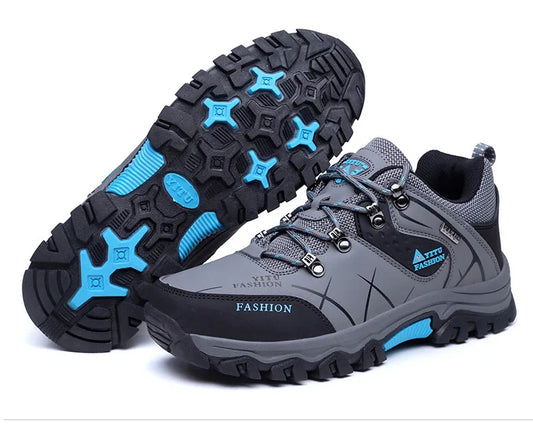 Brand Men Winter Snow Boots Waterproof Leather Sneakers Super  Warm Men's Boots Outdoor Male Hiking Boots Work Shoes Size 39-47