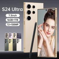 S24 Ultra 7.3 5G French/Spanish/English Smartphone 108MP Rear Camera 12GB+256GB Business Travel 65W Quick Charge CDMA
