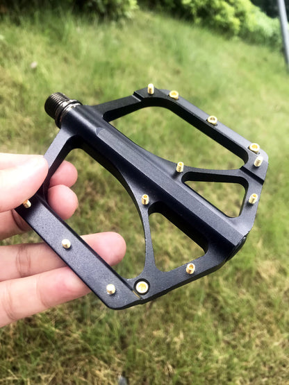 Ryet Alloy Bicycle Pedals Ultralight Anti-slip MTB Road Sealed Bearings Bike Footboard Wide Platform Cycling Bike Accessories
