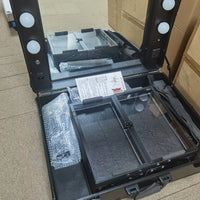 High Quality Makeup Travel Rolling Carry case Cosmetic Beauty Trolley Suitcase with Lights