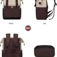 Super Lightweight Women's Travel Laptop Backpack with Curved Shoulder Straps - MANDOTOS INTERNATIONAL