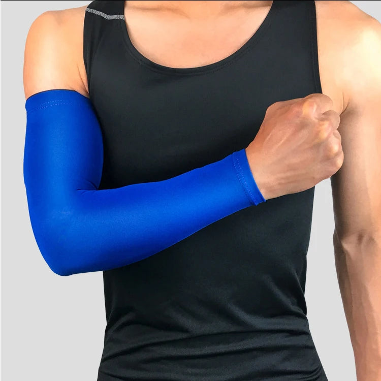 Sports Arm Sleeves Cycling Fishing Riding Sun Protection Elbow Compression Cycling Sleeves  Elastic Quick Dry Oversleeve