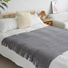 Super Soft Cozy Knitted Wool Throws Solid Color Nap Cover Blanket with Tassels Home Decor Travel Use Wholesale
