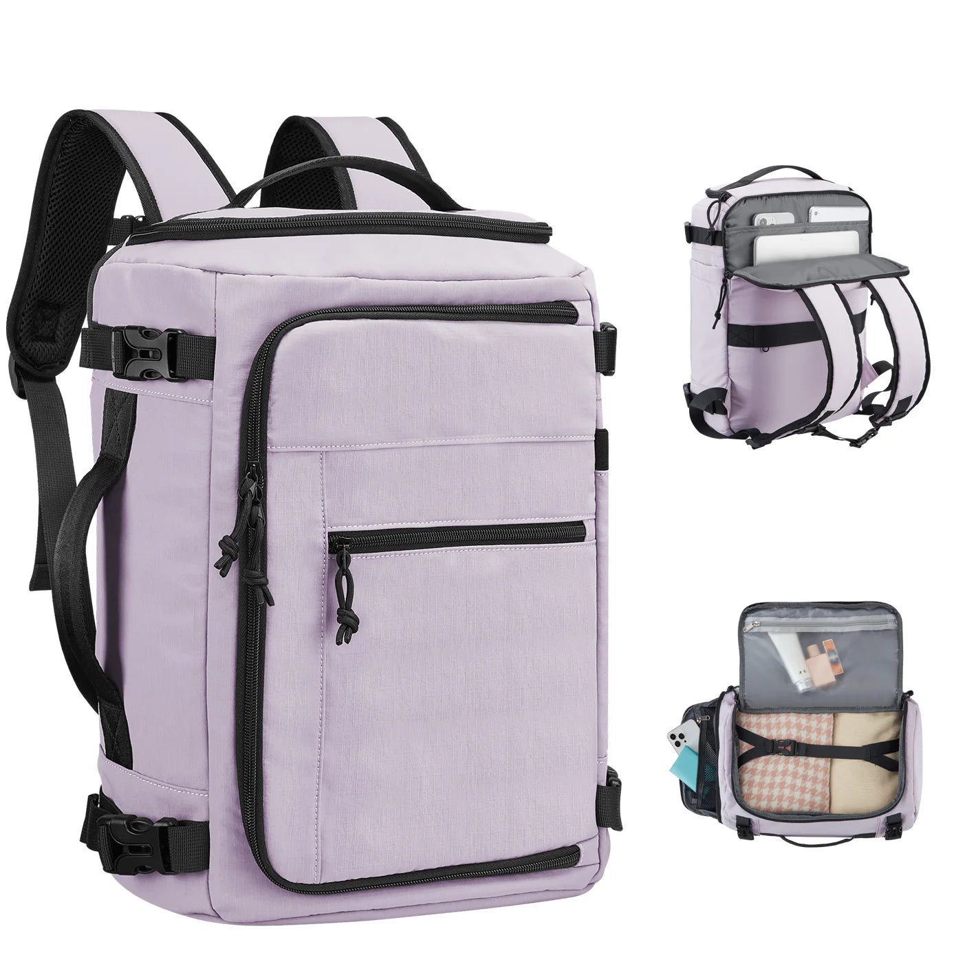 U.S Warehouse Multifunctional Large Capacity Hiking purple BackPack Lightweight Waterproof Outdoor Man Women Travel Backpack
