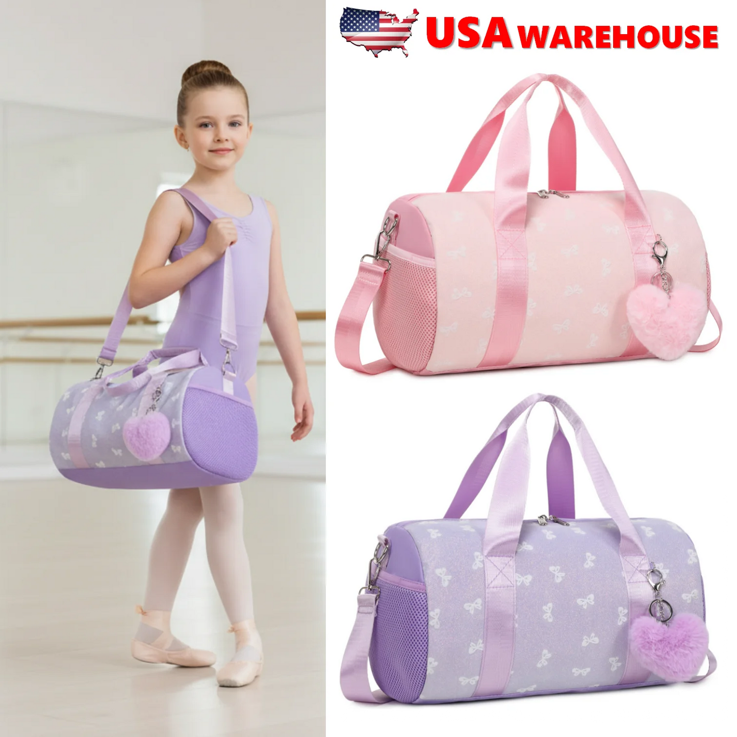Fashionable Backpack with Bowknot Pattern, Foldable, 20-35L Capacity - MANDOTOS INTERNATIONAL